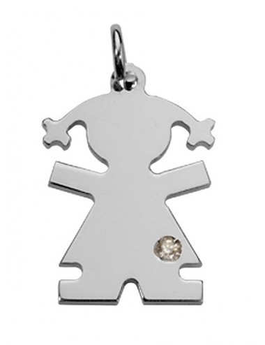 pendentif fillette argent