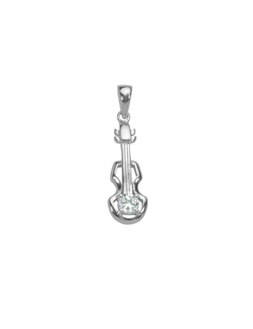 pendentif violon en argent