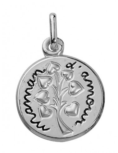 Médaille Maman d'Amour en Argent